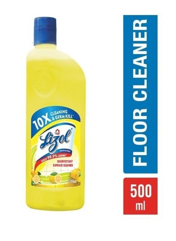 Lizol Citrus Disinfectant Floor Cleaner 500 ml - 500 Ml, citrus