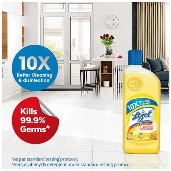 Lizol Citrus Disinfectant Floor Cleaner 625 ml - 625 ml, citrus