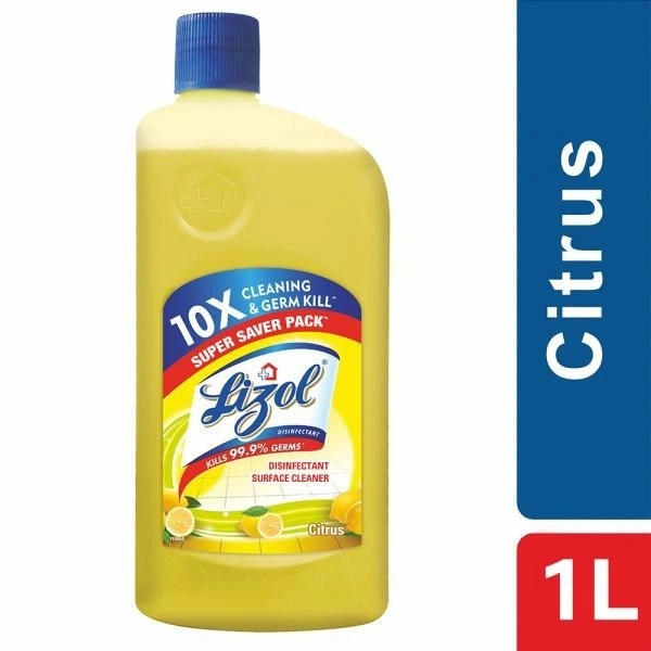 Lizol Citrus Disinfectant Floor Cleaner 1 L - 1 Liter, citrus
