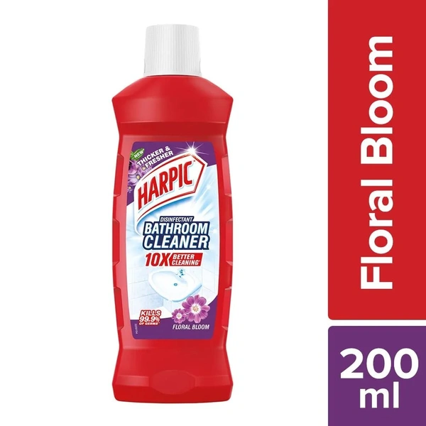 Harpic Floral Bathroom Cleaner 200 ml - 200 Ml, Floral