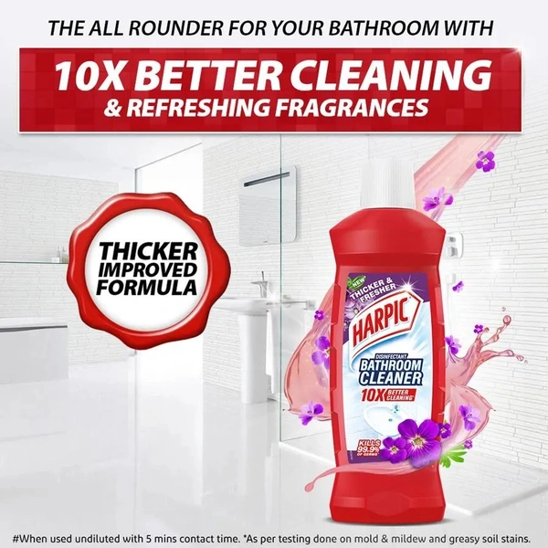 Harpic Floral Bathroom Cleaner 500 ml - 500 ml, Floral
