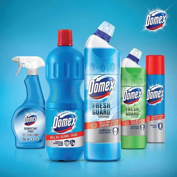Domex Toilet Cleaner - Fresh Guard, Ocean Fresh, 1 L - 1 Liter, Ocean Fresh