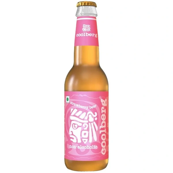 Coolberg Non Alcoholic Beer - Strawberry, 330 ml Bottle - 330 ml