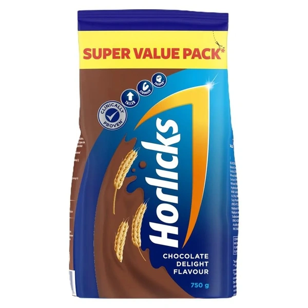 Horlicks Health & Nutrition Drink Refill - Chocolate : 750 gms - 750 GMS