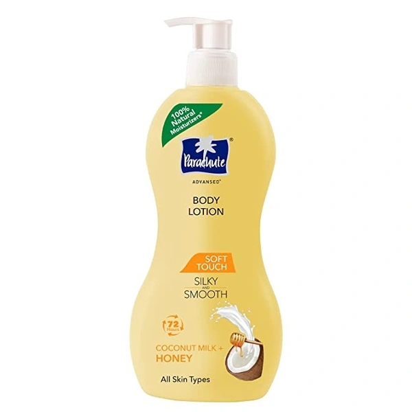 Parachute Advansed Soft Touch Body Lotion for Women & Men, All Skin types, 400ml  - 400 ML, Coconut Milk & Honey