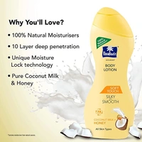 Parachute Advansed Soft Touch Body Lotion for Women & Men, All Skin types, 250ml  - 250 ml, Pure Coconut Milk & Honey