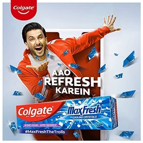 Colgate Max Fresh Peppermint Ice Toothpaste : 150  gms - 150 Gms, peppermint ice