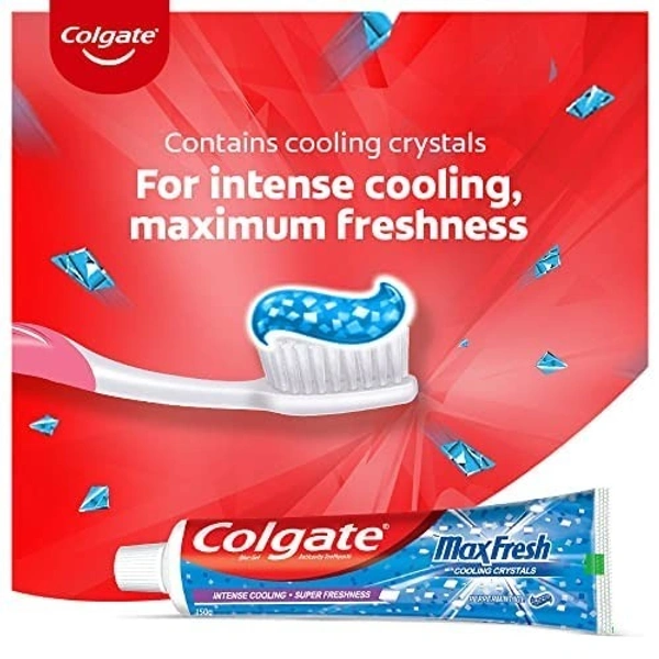 Colgate Max Fresh Peppermint Ice Toothpaste : 150  gms - 150 Gms, peppermint ice