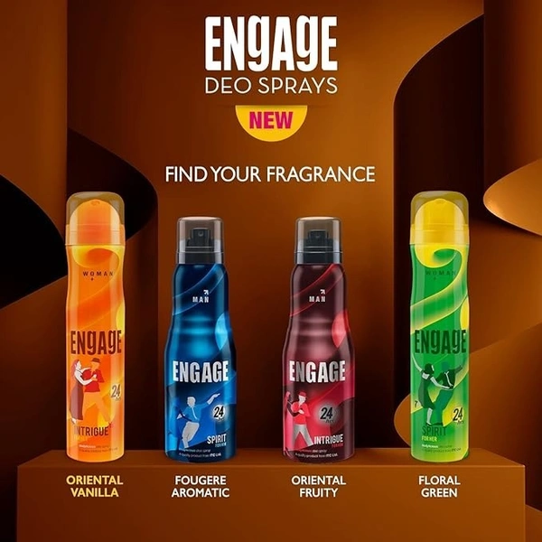 Engage Intrigue for Her Deodorant for Women, Sweet and Sophisticated, Skin Friendly, 150ml - 150 ML, Intrigue