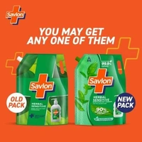 Savlon Herbal Sensitive Germ Protection Liquid | 90% Natural Origin|For Hands Hand Wash Refill Pouch  (1500 ml) - 1500 ML, Herbal sensitive