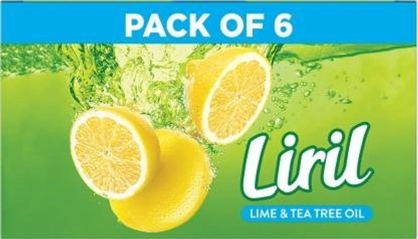 Liril Lemon & Tea Tree Oil Soap : 6x125 gms - 6*125 gms