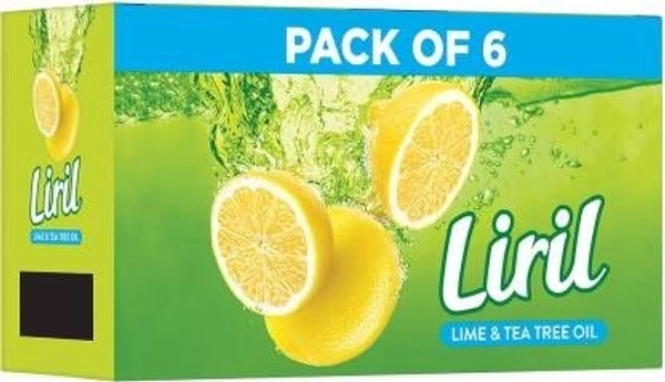 Liril Lemon & Tea Tree Oil Soap : 6x125 gms - 6*125 gms
