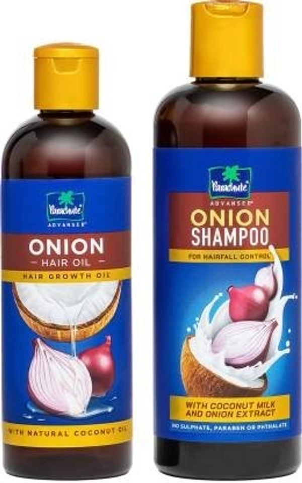 Parachute Advansed Onion Hair Oil for Hair Growth & Hair Shampoo for Hair Fall Control Hair Oil  (475 ml) - 475 ml