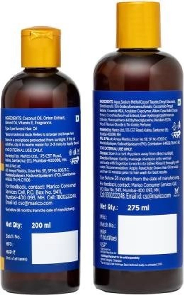 Parachute Advansed Onion Hair Oil for Hair Growth & Hair Shampoo for Hair Fall Control Hair Oil  (475 ml) - 475 ml