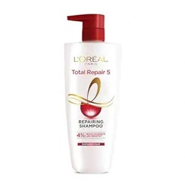 L'Oreal Paris Shampoo, For Damaged and Weak Hair, With Pro-Keratin + Ceramide, Total Repair 5, 1ltr - 1 Ltr