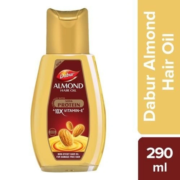 Dabur Almond Hair Oil : 290 ml - 290 ML