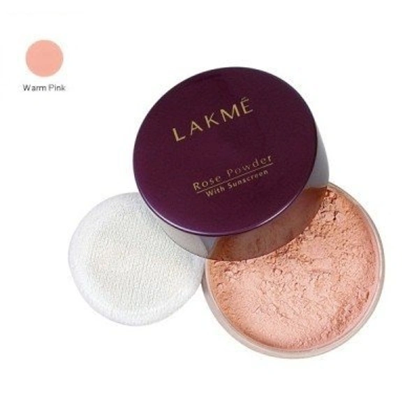 Lakme Rose Loose Face Powder Warm Pink, 40g