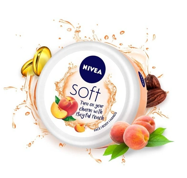 NIVEA Soft Light Moisturizer  Playful Peach 200ml - 200 ml