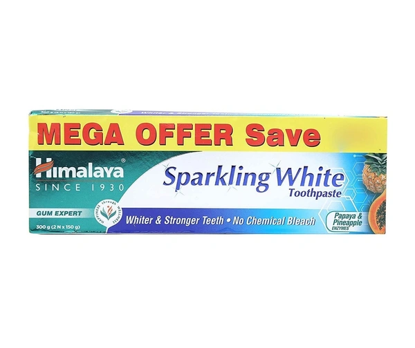 Himalaya Sparkling White Toothpaste 2*150g - 150 GMS (Pack of 2)