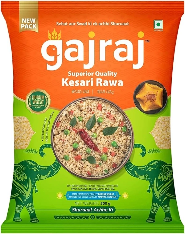 Gajraj Kesari Rawa 1 Kg - 1 KG