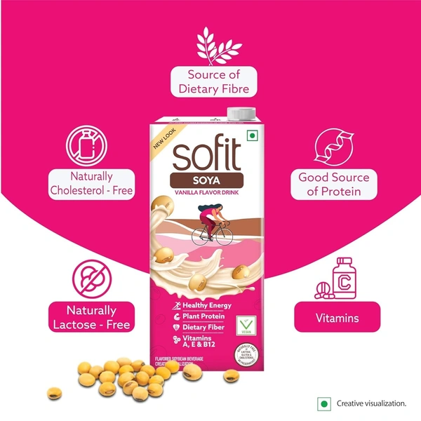 Sofit Soya Vanilla Flavor Milk 1 Ltr