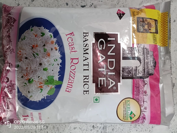 India Gate  Rice - 1kg, Feast Rozzana