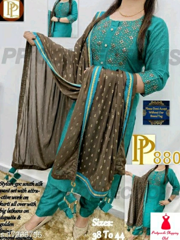 Emb Rayon Kurti With Pant ( Full Dress)