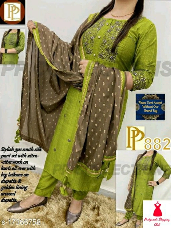 Emb Rayon Kurti With Pant ( Full Dress)