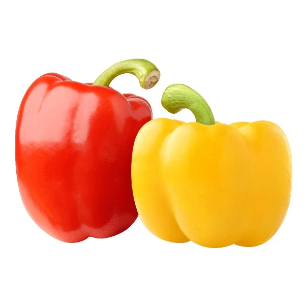 Organic Empire Bell Peppers (Red & Yellow) - 1 Pair (1 Each)