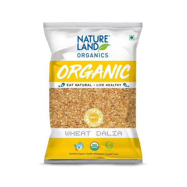 Nature Land Organics Wheat Dalia (Porridge) 500 Gm - 500 GM