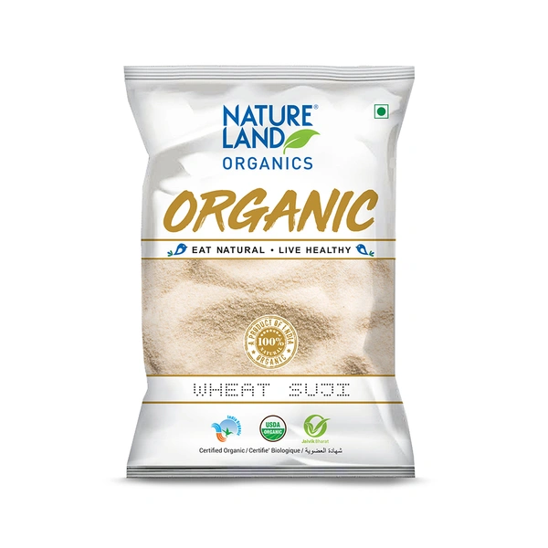 Nature Land Organics Wheat Suji 500 Gm - 500 GM
