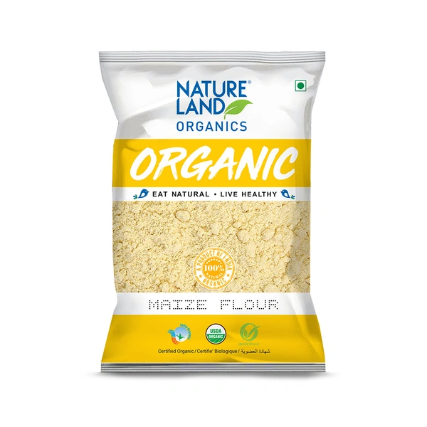 Nature Land Organics Maize Flour 500 GM - 500 GM