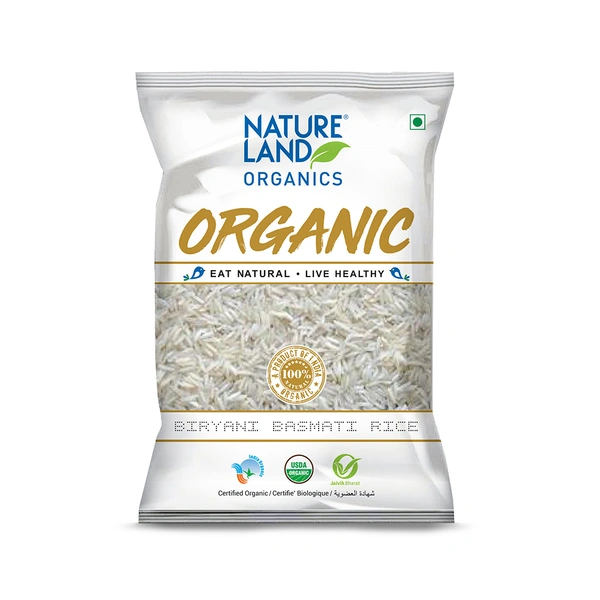 Nature Land Organics Biryani Basamti Rice 1 KG - 1 KG