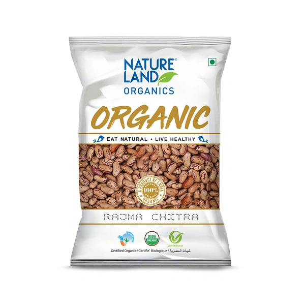 Nature Land Organics Rajma Chitra 500 GM - 500 GM