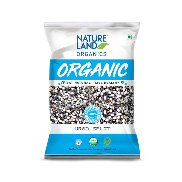 Nature Land Organics Urad Split 500 GM - 500 GM