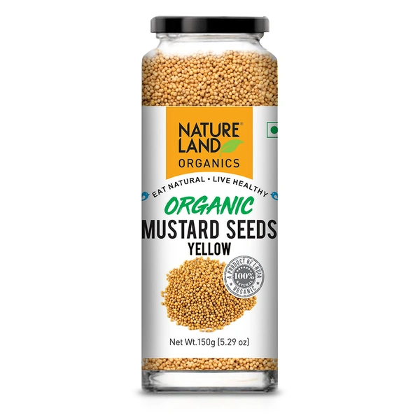 Nature Land Organics Mustard Yellow 150 GM - 150 GM