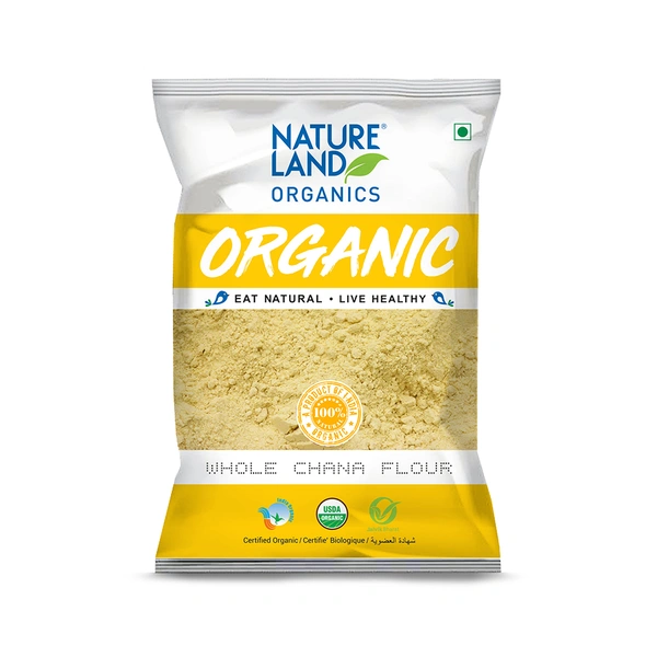 Nature Land Organics Whole Chana Flour 500 GM - 500 GM