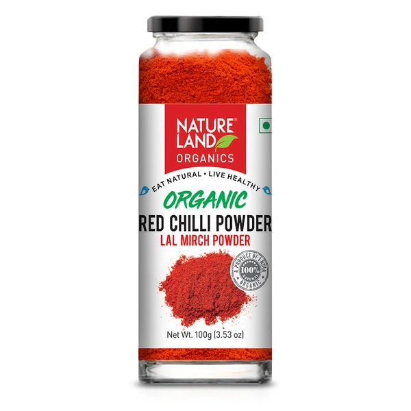 Nature Land Organics Red Chilli Powder 100 GM - 100 GM