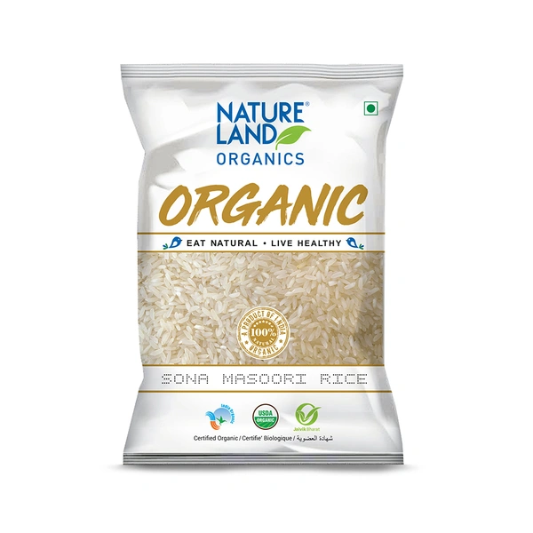 Nature Land Organics Sona Mansoori Rice 1 KG - 1 KG