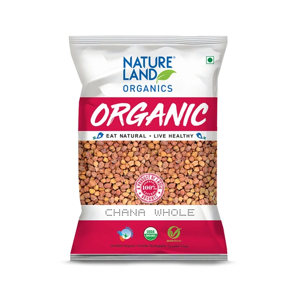 Nature Land Organics Chana whole 500 GM - 500 GM