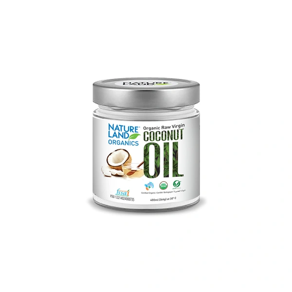 Nature Land Organics Coconut Oil 400 ML - 400 ML