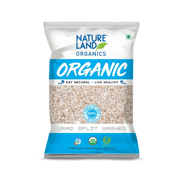 Nature Land Organics Urad Washed split 1 KG - 1 KG