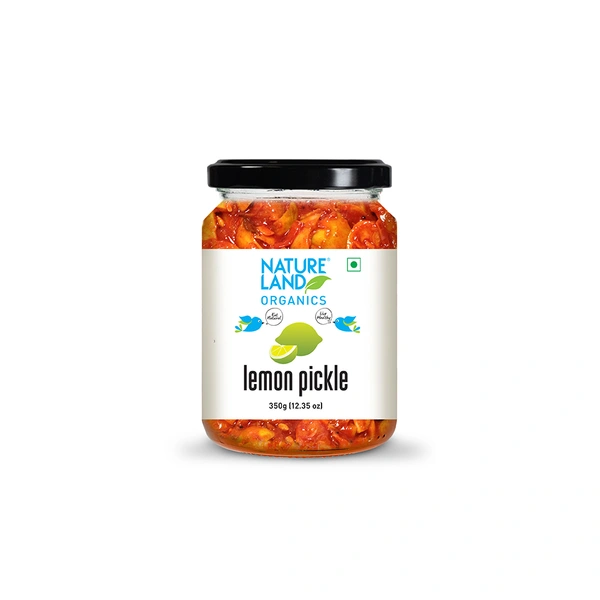 Nature Land Organics Lemon Pickle 350 GM - 350 GM