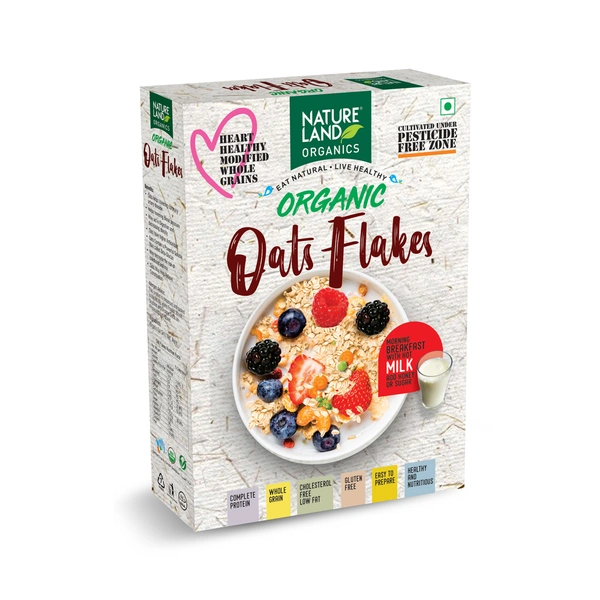 Nature Land Organics Oat Flakes 250 GM - 250 GM