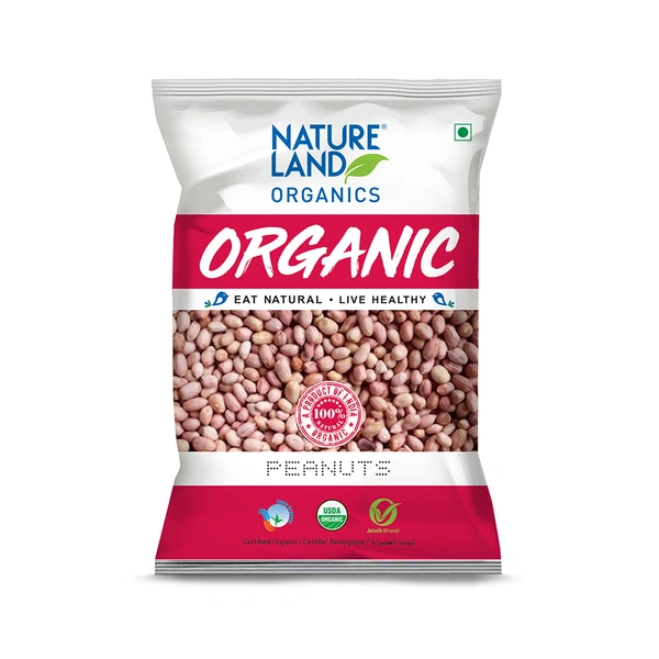 Nature Land Organics Peanuts 500 GM - 500 GM