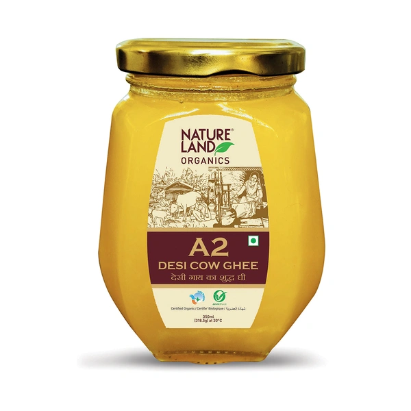 Nature Land Organics A2 Cow Ghee 350 ML - 350 ML