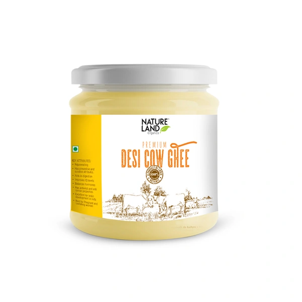 Nature Land Organics Premium Cow Ghee 400 ML - 400 ML