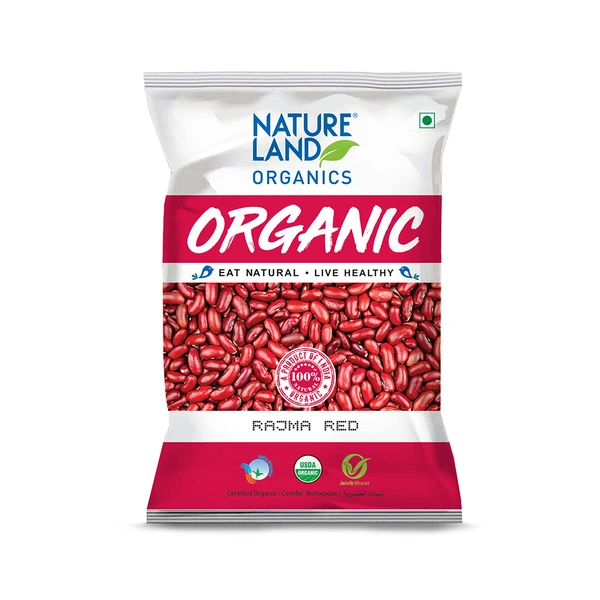 Nature Land Organics Rajma Red 500 GM - 500 GM