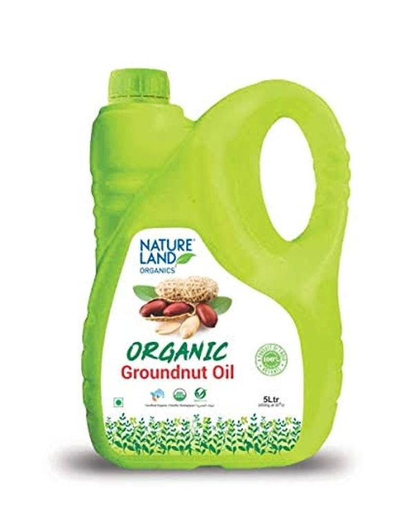 Nature Land Organics Groundnut Oil 5 Ltr. - 5 Liter