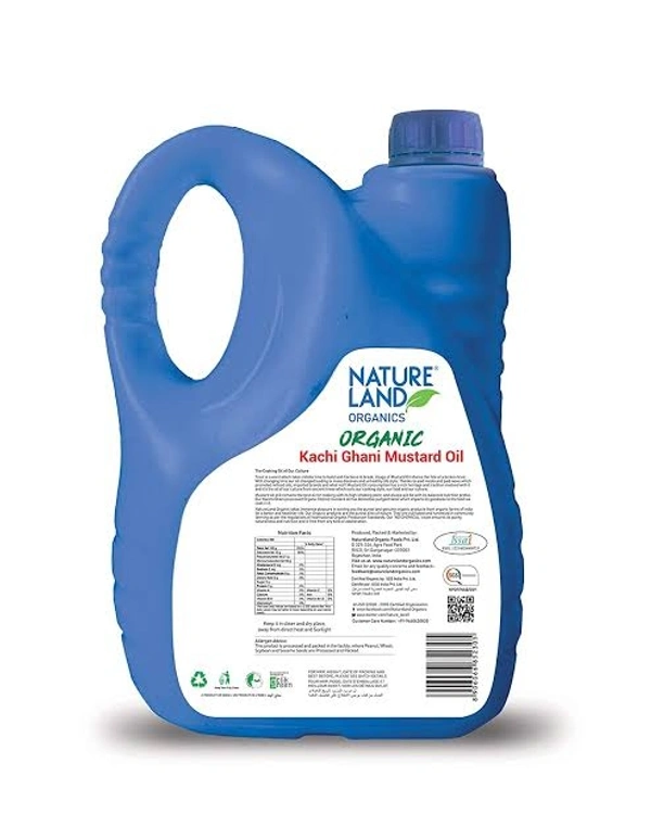 Nature Land Organics Mustard Oil 5 Ltr. - 5 Liter